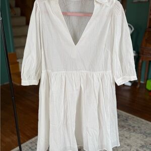 HYFVE White V-Neck dress